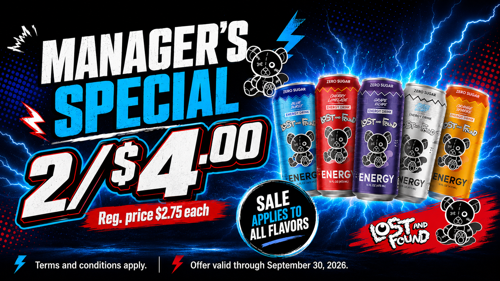 lost and found energy drinks