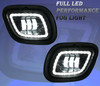 QSC LED Fog Lights Black Housing w/ LED Halo for Freightliner Cascadia 08-17