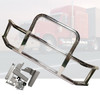 QSC Polished 304 Stainless Steel Deer Bumper Guard + Bracket for Volvo VNL 2018+