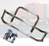 QSC Polished 304 Stainless Steel Deer Guard + Bracket for Kenworth T680 2022+ QSC Polished 304 Stainless Steel Deer Guard + Bracket for Kenworth T680 2022+