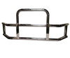 QSC Polished 304 Stainless Steel Deer Guard + Bracket for Kenworth T680 2022+ QSC Polished 304 Stainless Steel Deer Guard + Bracket for Kenworth T680 2022+