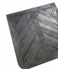 Semi Truck Trailers Rubber 24" x 24" Mud Flap Pairs 1/4" Thick Chevron Pattern