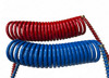 QSC Truck Tractor Trailer Air Line Air Brake Hoses Coil Red Blue 15 ft
