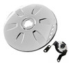 QSC Chrome Aerodynamic Wheel Hub Cap w/ Bracket for Freightliner Cascadia 2018+
