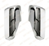 QSC Left Right Chrome Door Mirror Cover Pair for Freightliner Cascadia 2018+