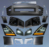 QSC Complete Replacement Bumper Set LED Headlight Fog Light for Volvo VNL 2018+