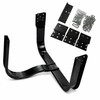 Black Steel Semi Truck Spare Tire Carrier Rack Basket Type Universal Rim Holder