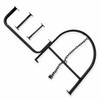 Black Steel Semi Truck Spare Tire Carrier Rack Universal Rim Holder