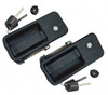 QSC Door Handle Set Pair w/ 2 Keys Right Left Side for Volvo VNL Truck