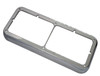 QSC Chrome Dual Headlight Bezel for Kenworth Peterbilt Freightliner