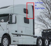QSC Upper Wind Cab Fairing Left Driver Right Passenger Set for Volvo VNL 04-16