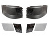 QSC Truck Chrome Bumper Corners L R & Dual Bulbs Fog Lights for Volvo VNL VN