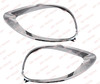 QSC Chrome Head Light Bezel Pair Left & Right for Freightliner Columbia 01-17