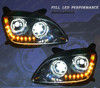 QSC Bumper Set + Fog Light + Full LED Headlights + Deer Guard for Peterbilt 579