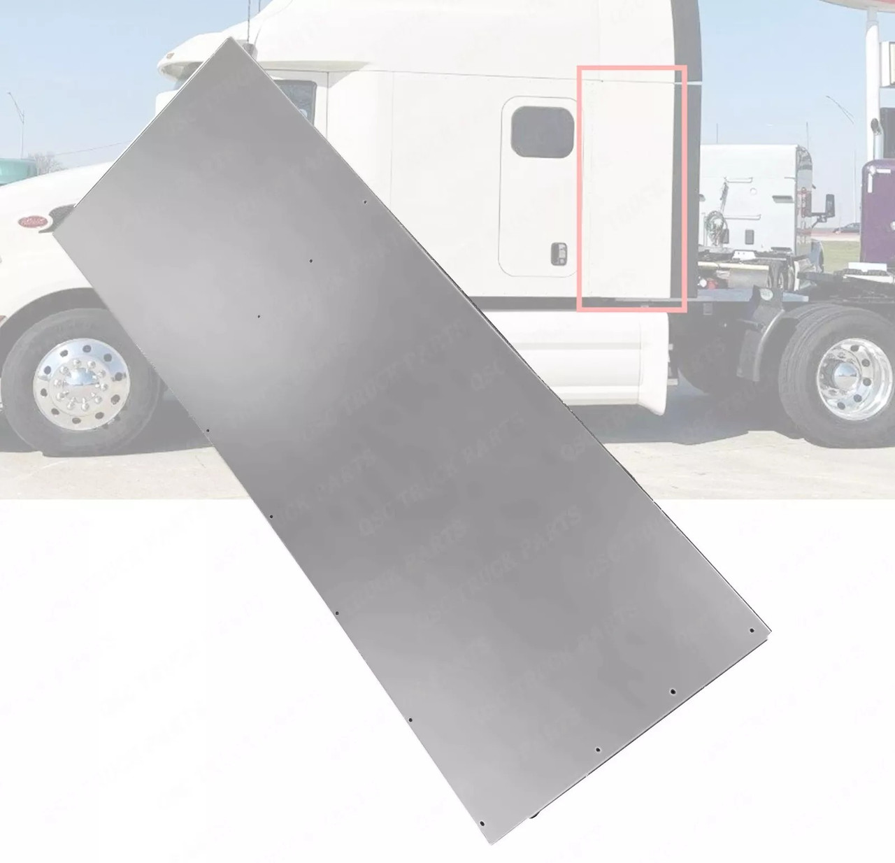 QSC Cab Cabin Sleeper Fairing Extender Bottom Lower Left side for