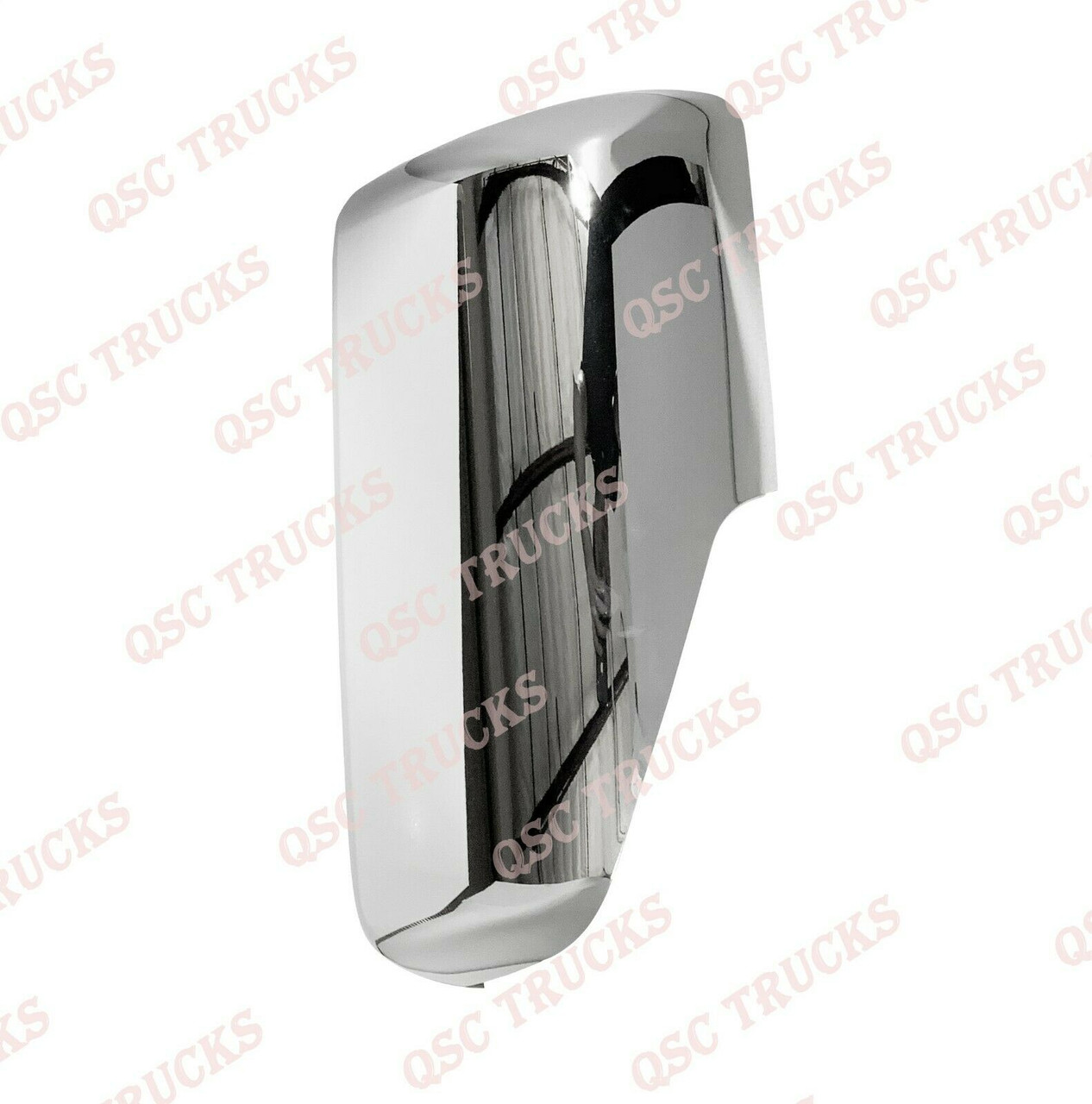 QSC Left Right Chrome Door Mirror Cover Pair for Freightliner