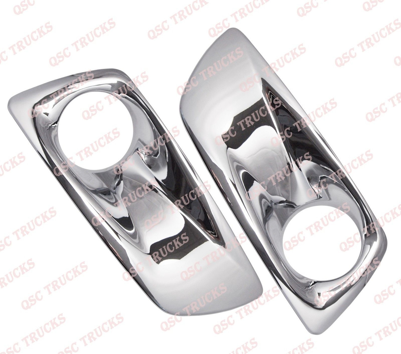 QSC Bumper Auxiliary Light Chrome Bezel Pair Left & Right for