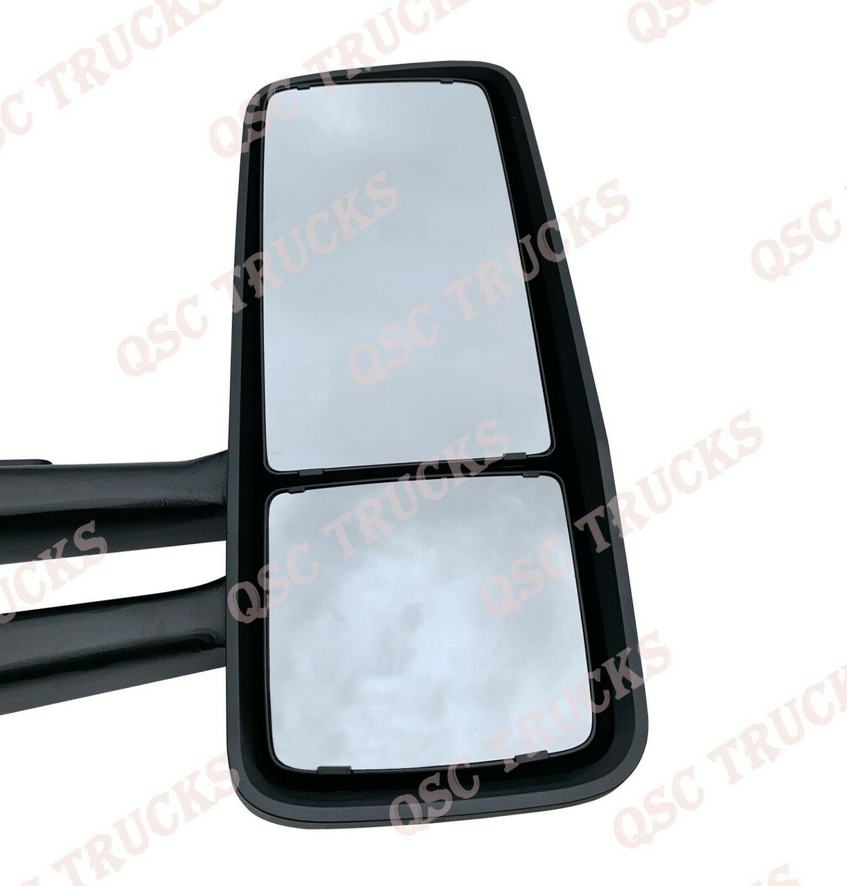 QSC Chrome Door Mirror W/ Arms Right Left Pair for Kenworth T680 T880