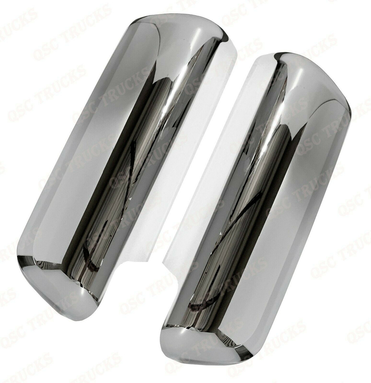 QSC Chrome Door Mirror Covers Left Driver Side for Kenworth T680 T880