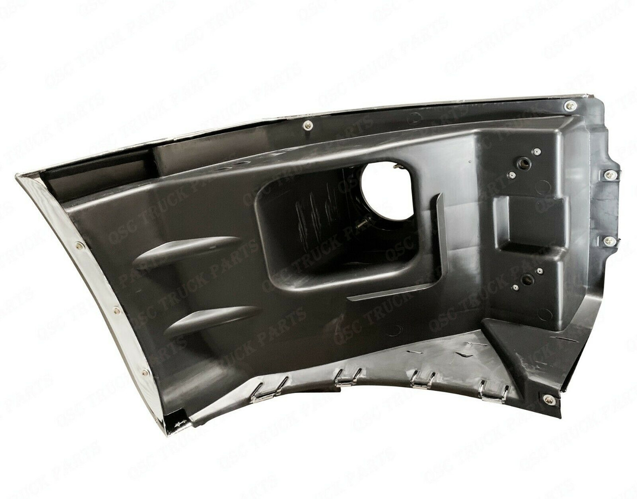 QSC Replacement Chrome Bumper Left Side w/ Fog Light Holes for