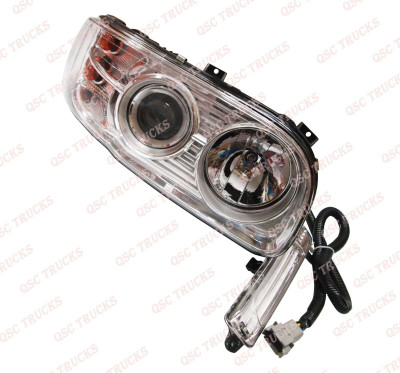 QSC Right Side Headlights Set w/ Projector + Bulbs for Peterbilt 388 389 QSC Right Side Headlights Set w/ Projector + Bulbs for Peterbilt 388 389