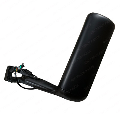 QSC Black Door Mirror Left Driver Side Assembly for International LT LT625 QSC Black Door Mirror Left Driver Side Assembly for International LT LT625