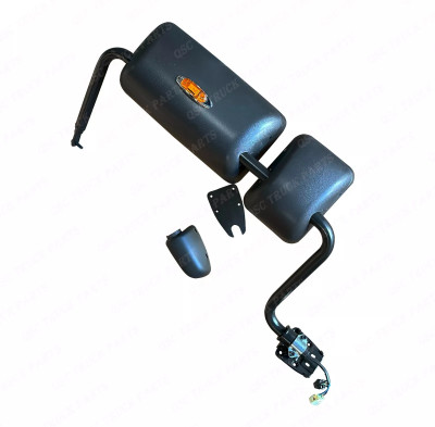 QSC Replacement Black Door Mirror Assembly w/ LED Left Side for Hino 08-21