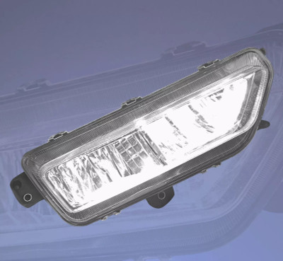 QSC Chrome Replacement LED Fog Light Right for Peterbilt 579 2022+ Next Gen