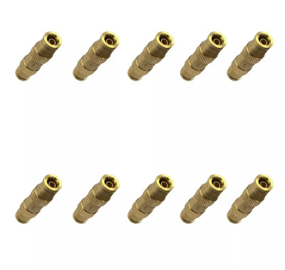 QSC Brass Push to Connect Fitting Straight Union 1/4" Tube 10PCS