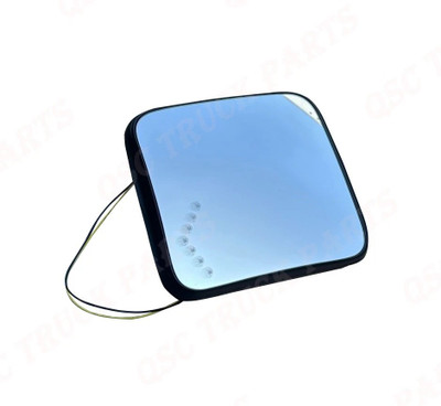QSC Wide Angle Small Lower Convex Door Mirror Left for International LT LT625