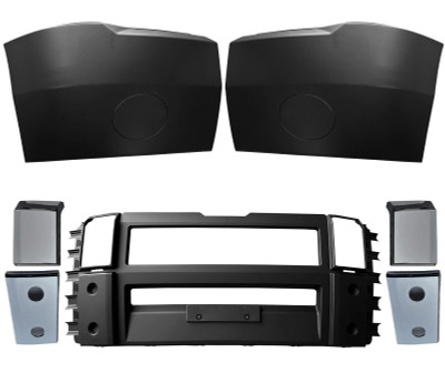 QSC Replacement Bumper Set no Fog Light Holes Chrome Trim for Mack Anthem 18-25