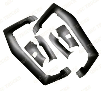 QSC Left Right Side Pair Mirror Arm Cover for Volvo VNL Truck 2004-2018