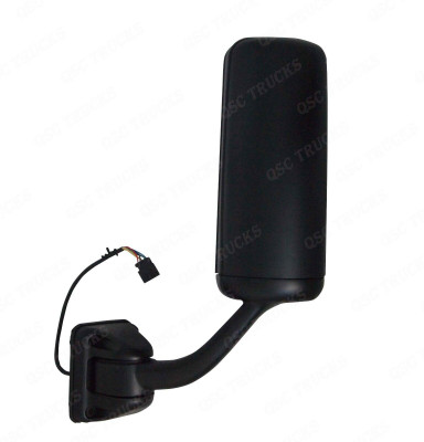 QSC Left Side Black Power & Heated Door Mirror for Freightliner Cascadia 08-16