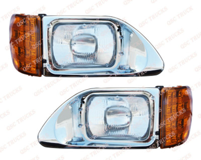 QSC Headlights Assembly Left Right Set for International Durastar 9200 9400 5900