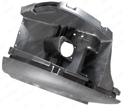 QSC Right Inner Bumper Reinforcement w/ Fog Lamp Hole for Freightliner Cascadia