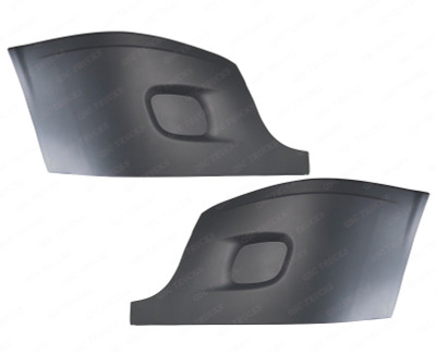 QSC Left Right Bumper Cover Pair No Fog Lamp Hole for Freightliner Cascadia