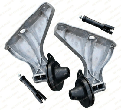 QSC Hood Support Brackets Left Right Pair for Freightliner Cascadia