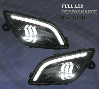 QSC Performance LED Fog Lights Lamps Pair for Freightliner Cascadia 2018+