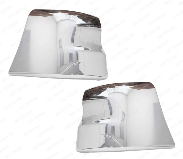 QSC Chrome Extension Corner Bumper Left Right for Freightliner Columbia 01-17