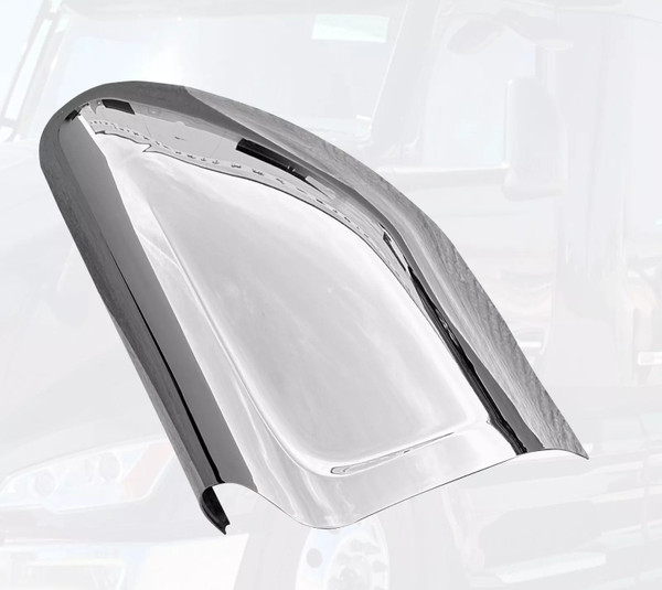 QSC Chrome Door Mirror Cover Left Side for Peterbilt 579 2022+ Next Gen