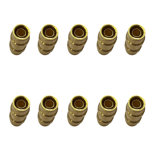 QSC Brass Push to Connect Fitting Straight Union 1/2" Tube 10PCS