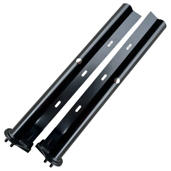 QSC 30" Semi Truck Black Steel Spring Loaded Mud Flap Hanger 1 1/8" Bolt (2PCS)