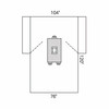Laparotomy Abdominal Drape, 104" x 76" x 120"