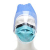 Earloop mask with shield