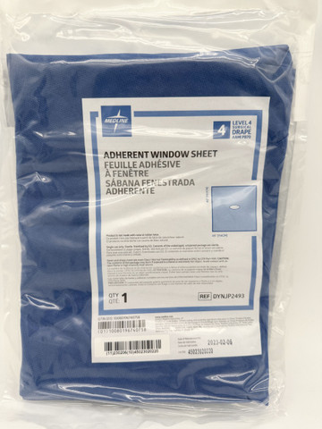 Adherent Window Sheet Drape