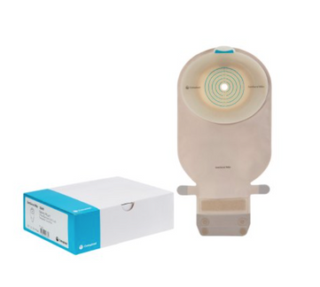 Ostomy Pouch Mio One-Piece System 11 Inch Length, Maxi Flat, Trim to Fit 3/8 to 2-1/8 Inch Stoma Drainable