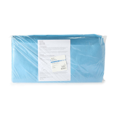  Sterilization Wrap Blue 24 X 24 Inch Single Layer Cellulose Steam / EO Gas
