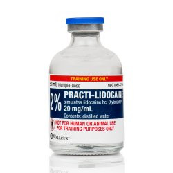 Simulation Lidocaine Medication Vial, 50mL