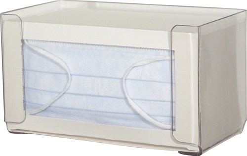 PPE Dispenser Wall Mount 1-Box Capacity Clear 4.27 X 4.32 X 7.70 Inch PETG Plastic