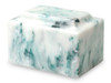 Classic Teal Cultured Marble Urn